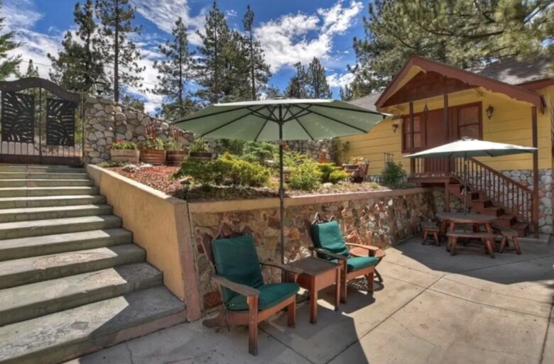 Patio and lounge area