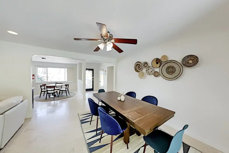 Home Exchange in Palm Springs, CA dining room mid century designs