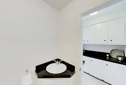 Home Exchange in Palm Springs, CA bathroom off bunk room