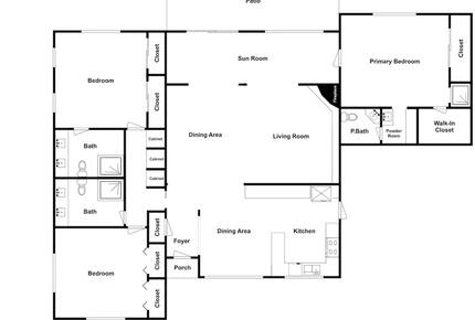 Home Exchange in Palm Springs, CA house blueprints