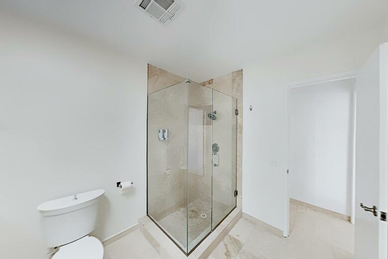 Home Exchange in Palm Springs, CA king bedroom 2 with walk in shower