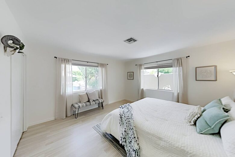 Home Exchange in Palm Springs, CA king bedroom 2 with views