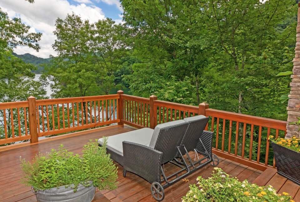 Sun chairs with a view