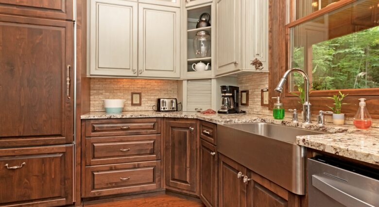 Gourmet kitchen with granite countertops