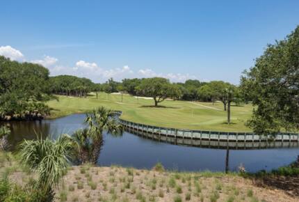 18th hole of golf course