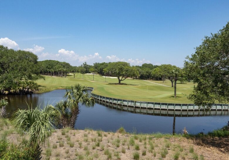 18th hole of golf course