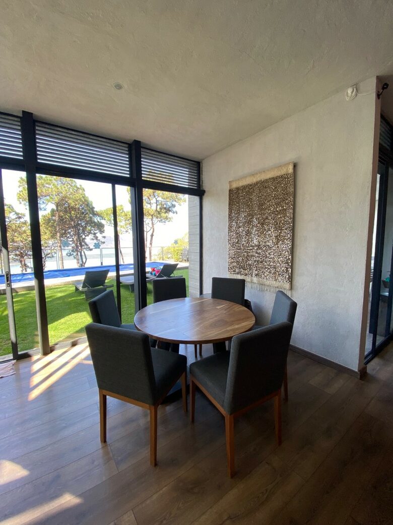 Breakfast table with views