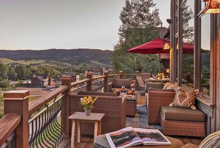 Home Exchange in Steamboat Springs, CO patio with a view