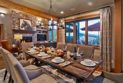 Home Exchange in Steamboat Springs, CO dining room with 8 seats
