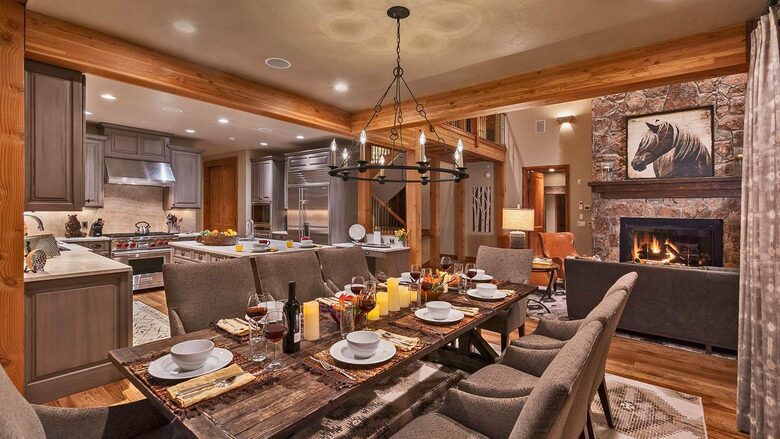 Home Exchange in Steamboat Springs, CO open concept main living space