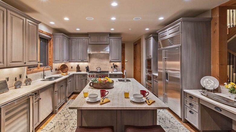 Home Exchange in Steamboat Springs, CO high end details in kitchen