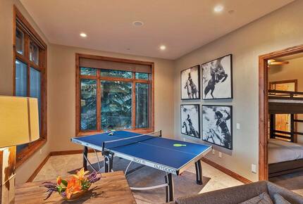 Home Exchange in Steamboat Springs, CO ping pong table on lower level