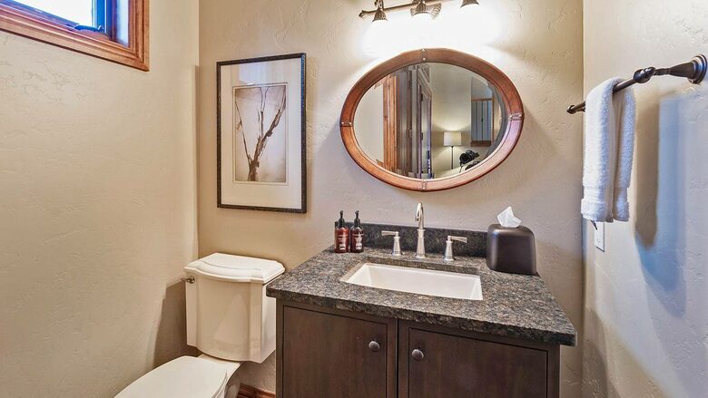 Home Exchange in Steamboat Springs, CO powder bathroom