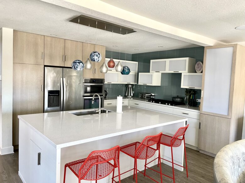 Home Exchange in Oxnard, CA modern kitchen with upgraded details