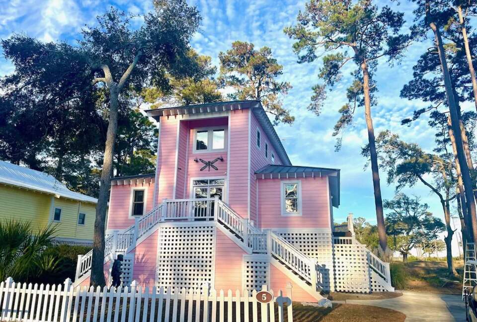 Seaside Flamingo - Daufuskie Island, South Carolina