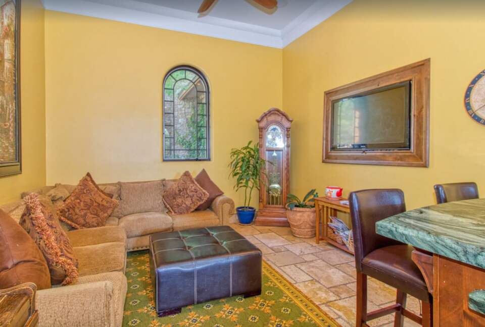 Living room off kitchen