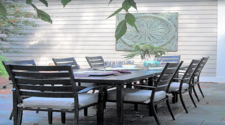 Outdoor dining table