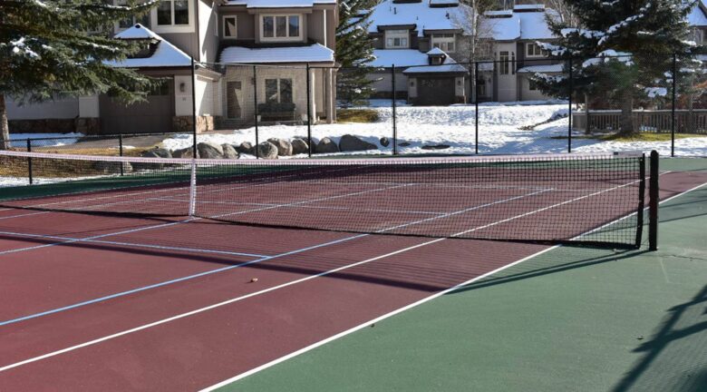 Community tennis courts