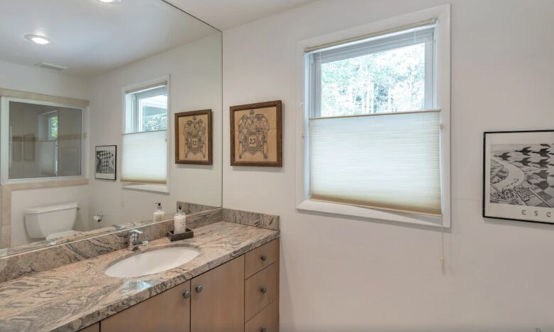 Master bathroom with steam shower