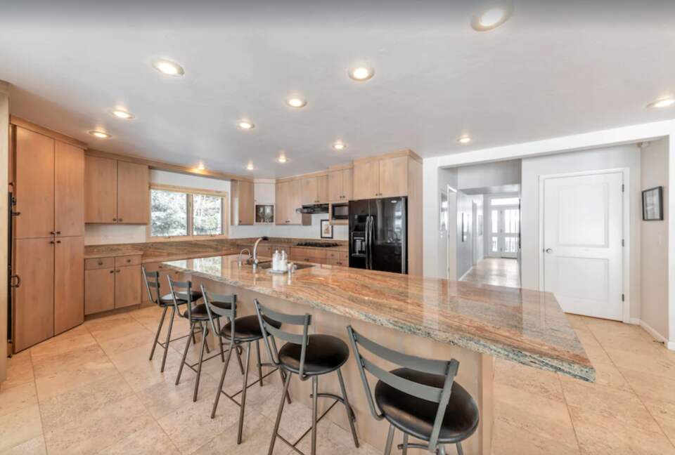 Updated kitchen with granite countertops