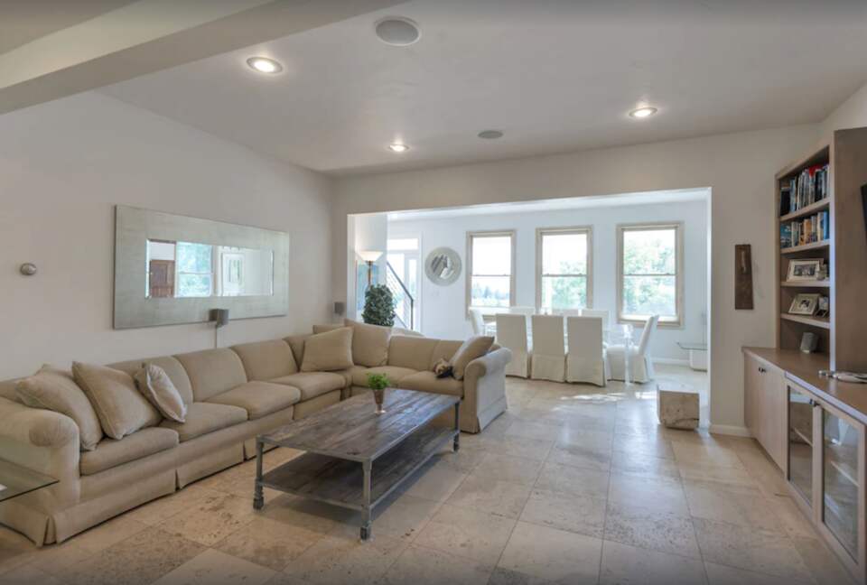 Spacious sofa and living room