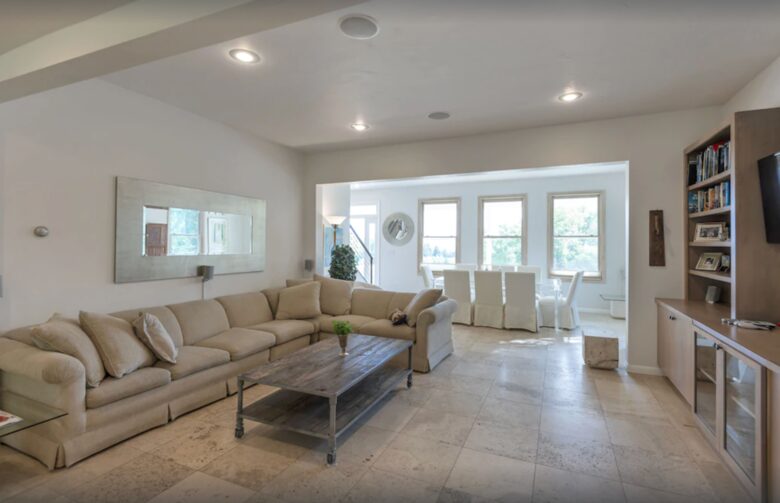 Spacious sofa and living room