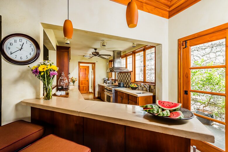 Home Exchange in Playa Langosta, Costa Rica kitchen with upgrades