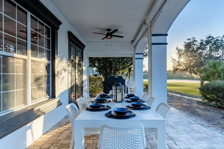 Home Exchange in Reunion, FL, patio with grill