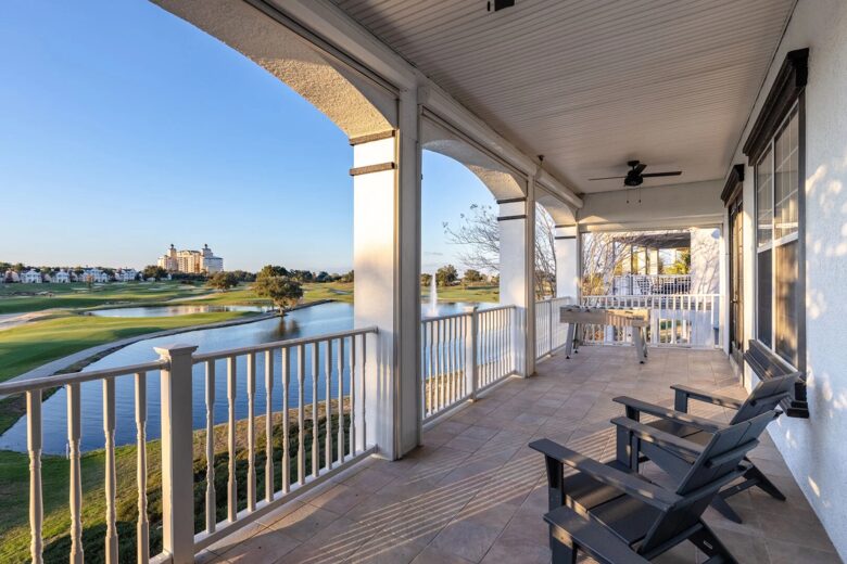 Home Exchange in Reunion, FL, patio with a view!