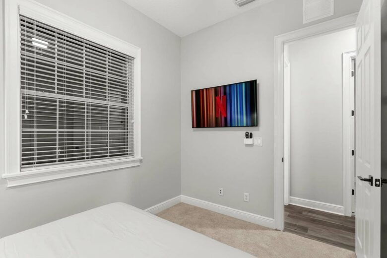 Home Exchange in Reunion, FL, guest bedroom with mickey theme