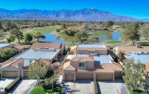 View of San Jacinto and Santa Rosa Mountains and golf course