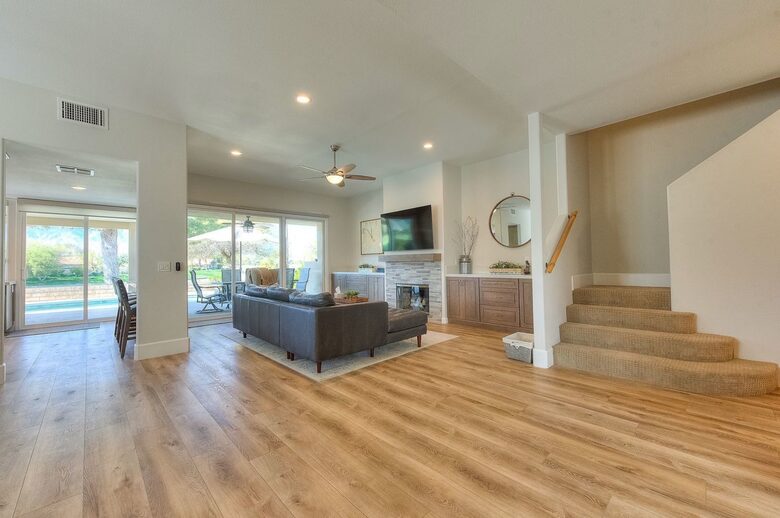 View from just inside front door