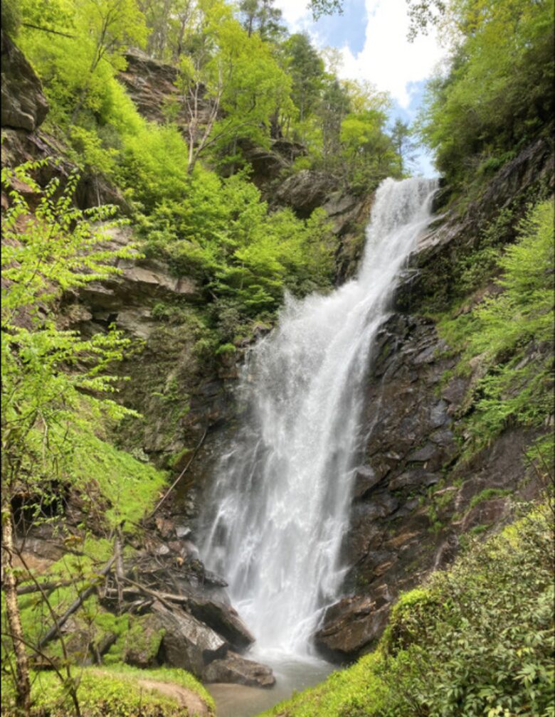 Sols Creek Falls - accessible by kayak or canoe