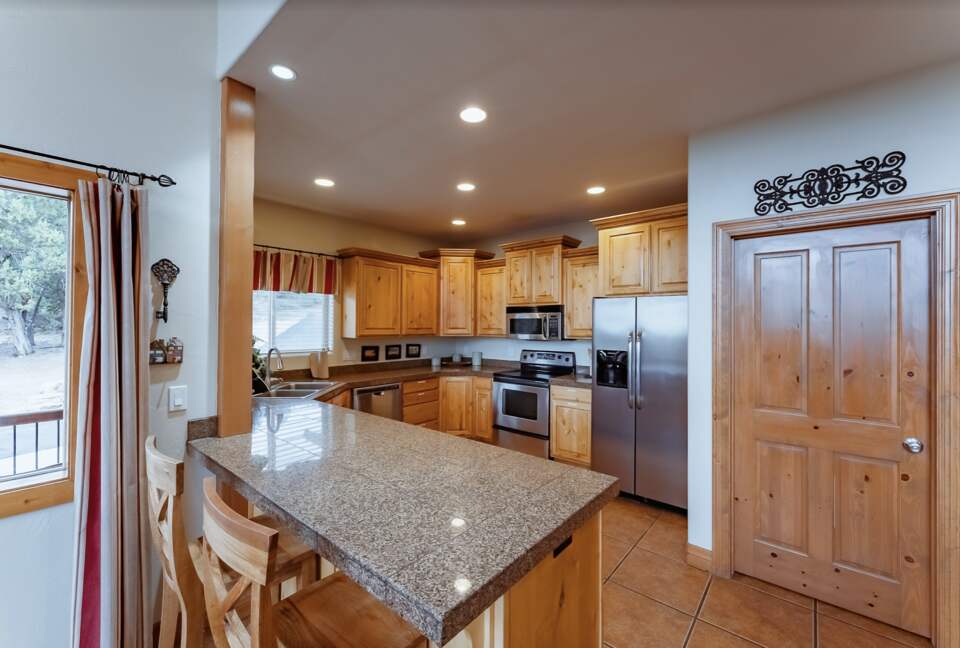 Home Exchange in Orderville, UT, upgraded kitchen with stainless steel