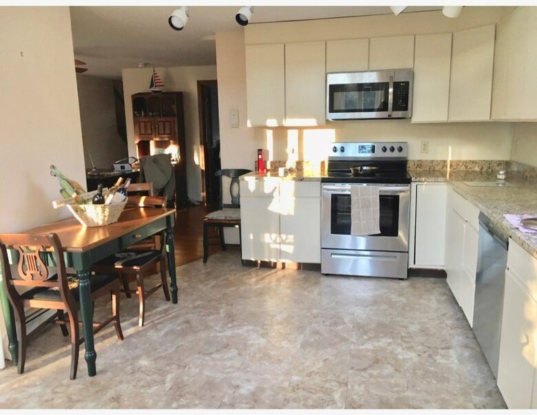 Home Exchange in North Falmouth, MA, updated kitchen with dining table