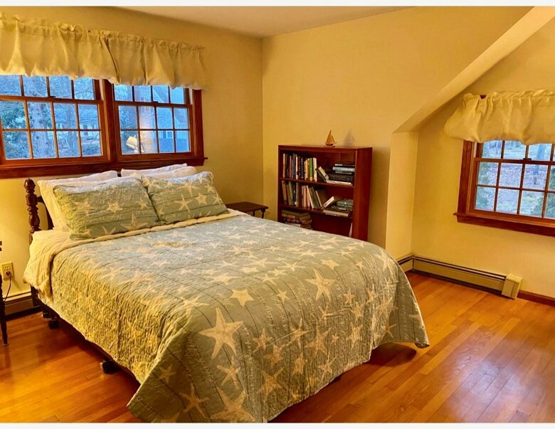 Home Exchange in North Falmouth, MA, bedroom with queen bed