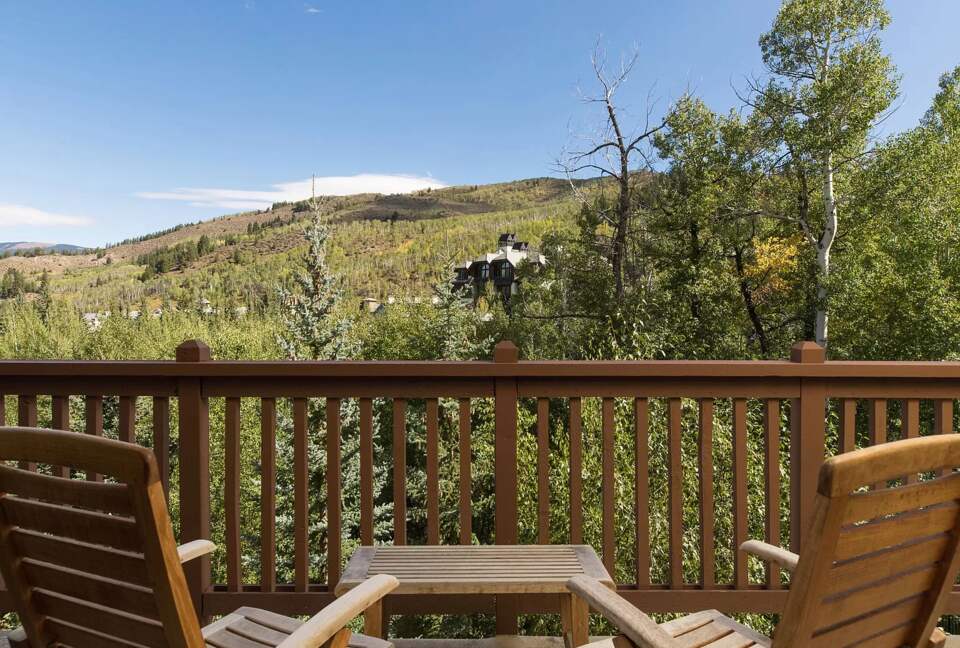 Home Exchange in Beaver Creek, CO, patio with mountain views