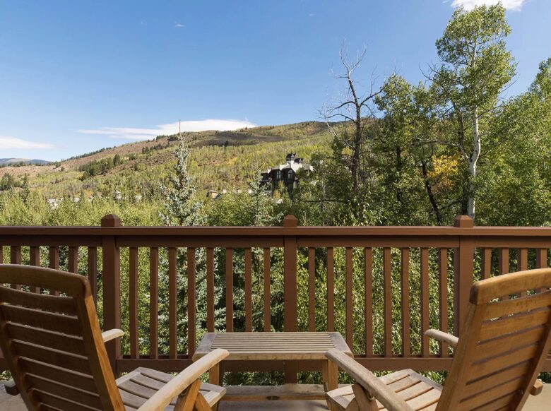 Home Exchange in Beaver Creek, CO, patio with mountain views
