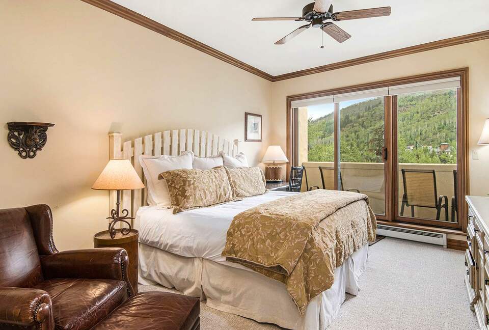 Home Exchange in Beaver Creek, CO, bedroom two with king bed and tv