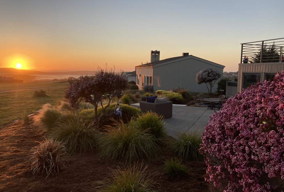 Sunset from backyard of home.