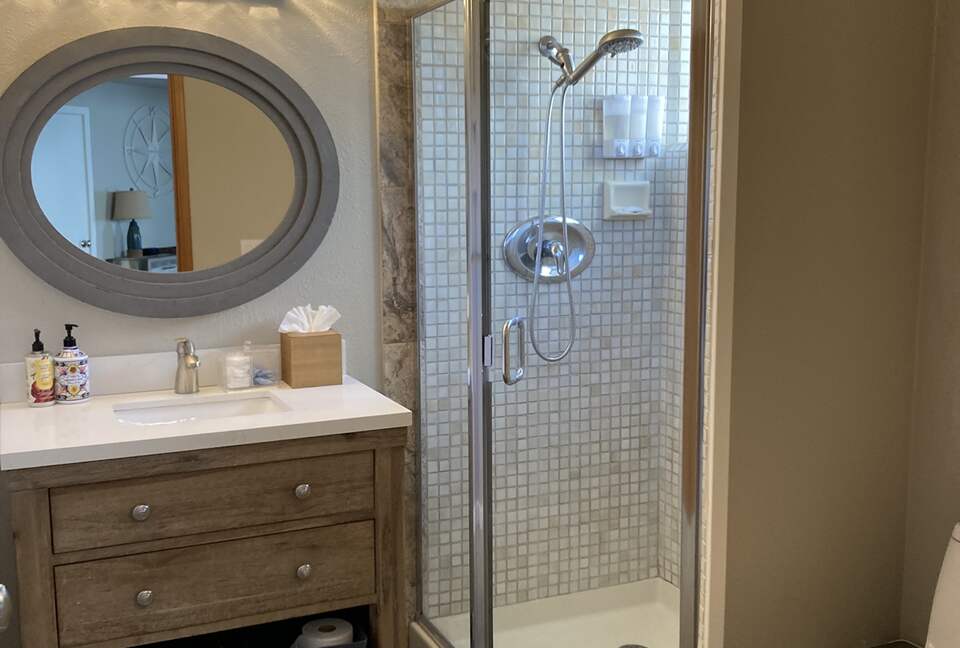 Downstairs shared bathroom.