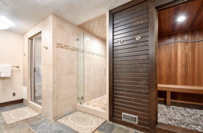 Sauna and steam shower