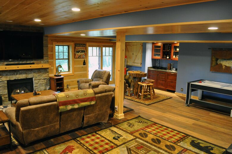 Home Exchange in Greentown, PA, bonus space on the lower level