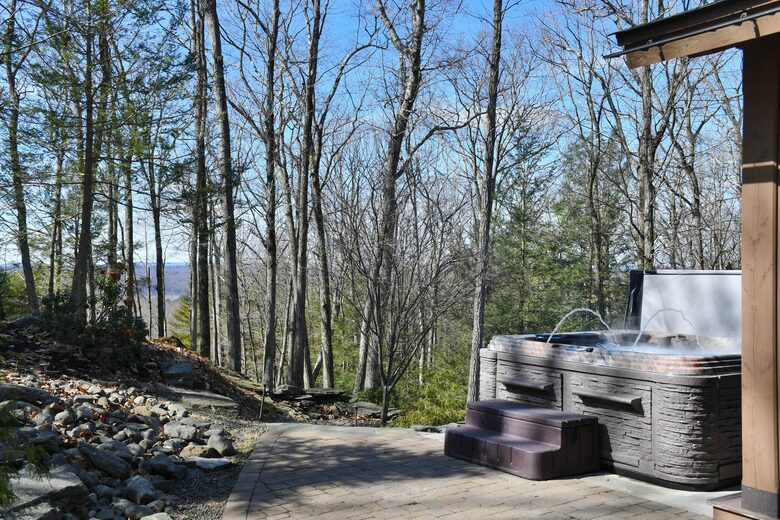 Home Exchange in Greentown, PA, hot tub with a view