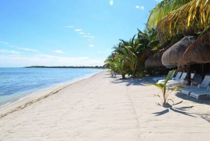Beautiful beachfront on The Caribbean