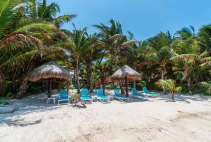 Beautiful beachfront on The Caribbean