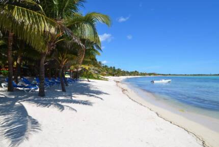 Beautiful beachfront on The Caribbean