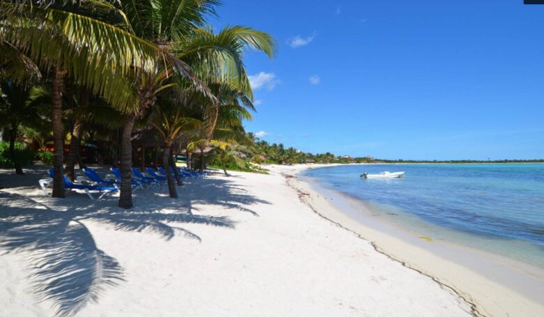 Beautiful beachfront on The Caribbean