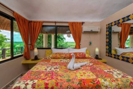 Upper terrace bedroom with king bed