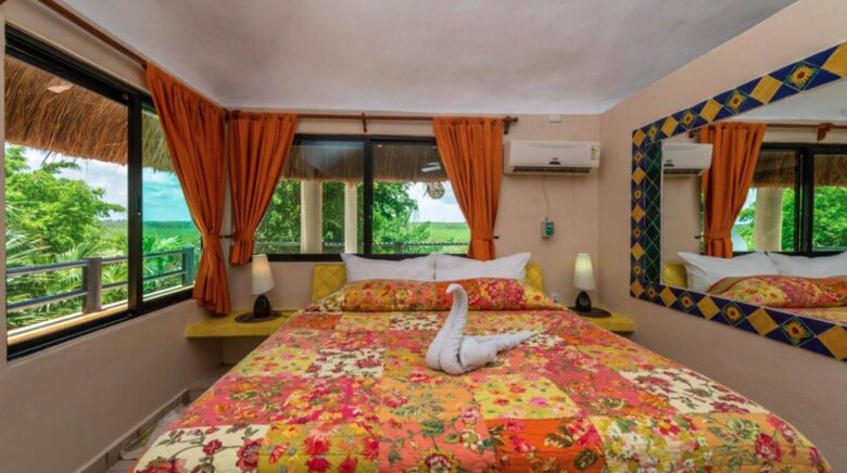 Upper terrace bedroom with king bed